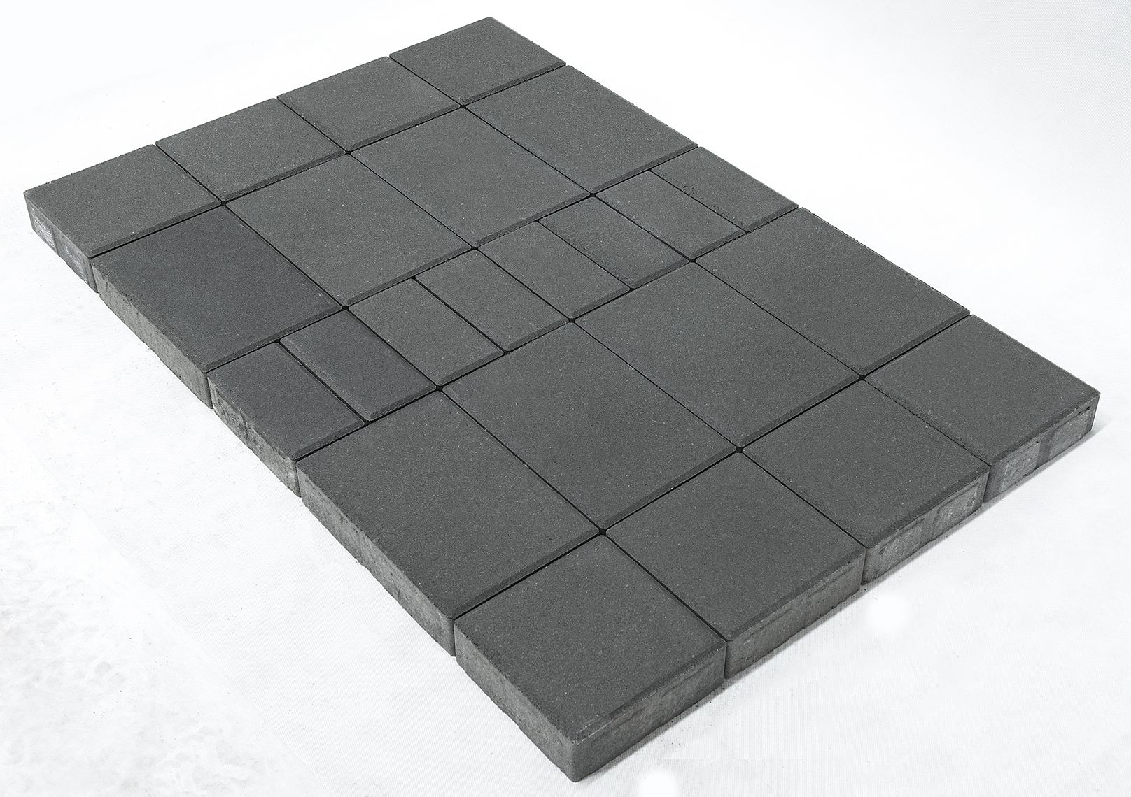 Тротуарная плитка BRAER II «Мозаика» Серый