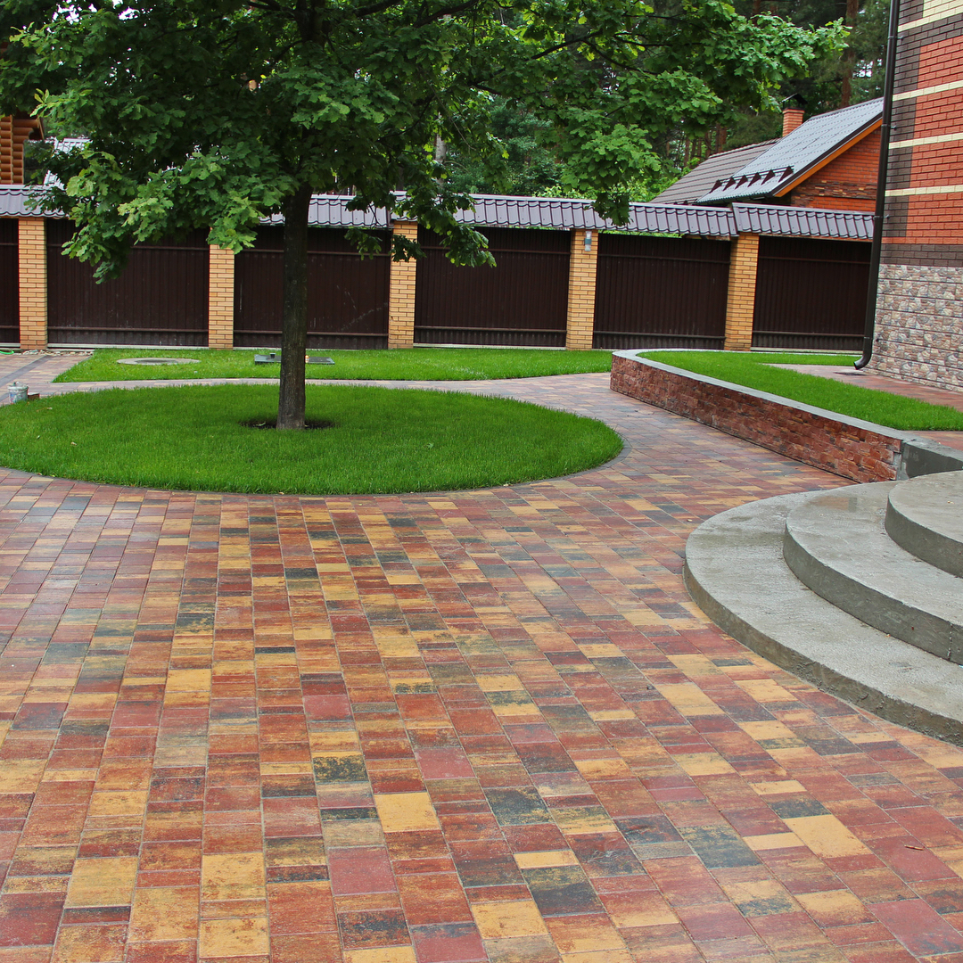 Тротуарная плитка BRAER II «Прямоугольник» Color Mix Тип 3 «МАЛЬВА»