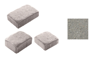 Плитка тротуарная, в комплекте 3 камня, Урико 1УР.4, Гранит серый, завод Выбор