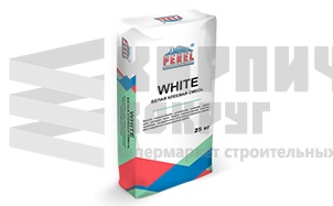 Клеевая смесь PEREL White 5317 белая зимняя, 25 кг